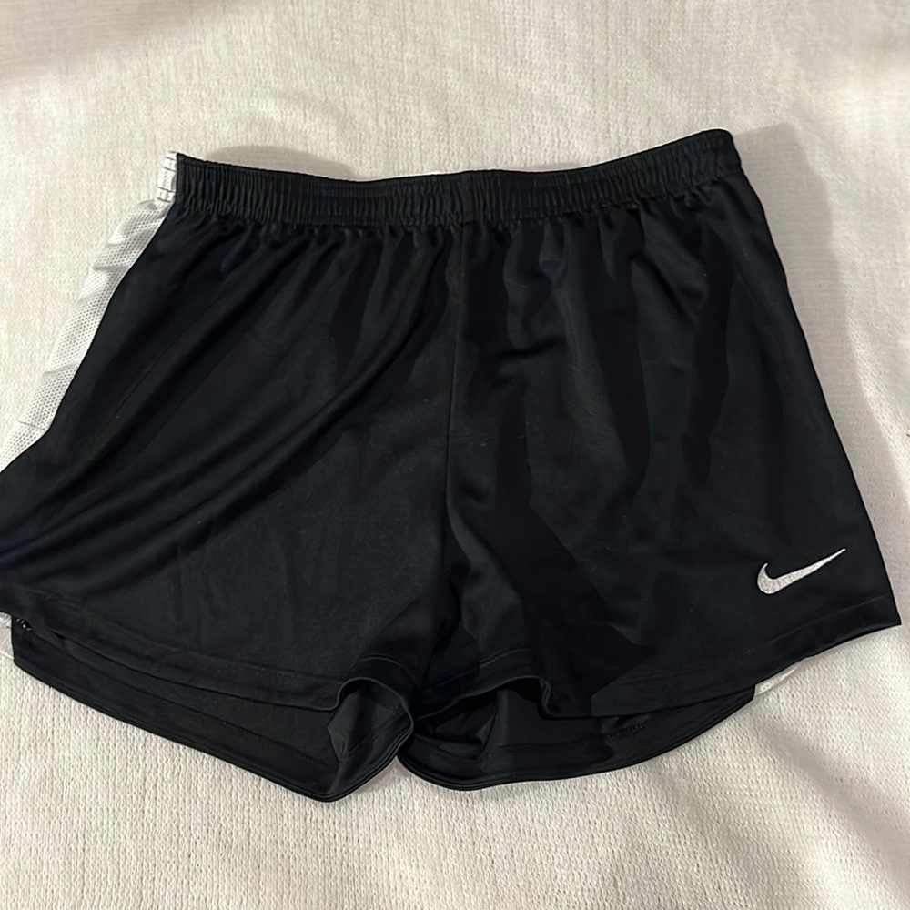 Black Nike soccer shorts
